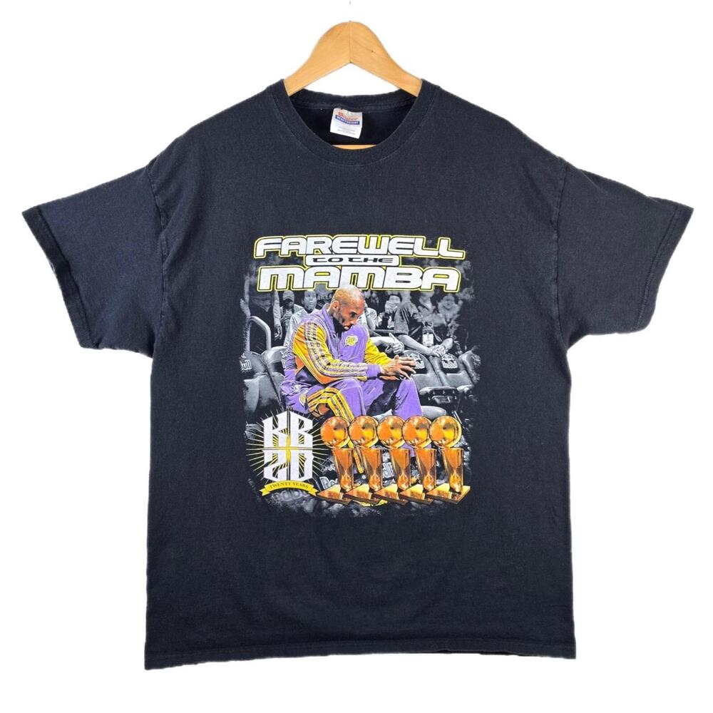 Lakers Kobe Bryant Last Game Parking Lot Rap Tee Shirt 4-13-16 Style